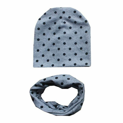Baby Hats Winter Spring Scarf Sets Cotton Boy Girl Caps Kids Bonnet Beanie Cap