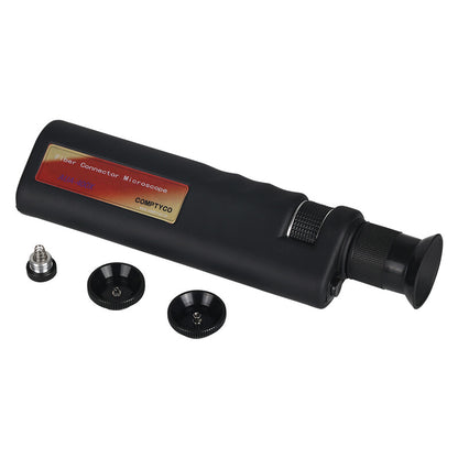 Handheld 200X Optical Fiber Inspection Microscope 2.5mm 1.25mm Adapter