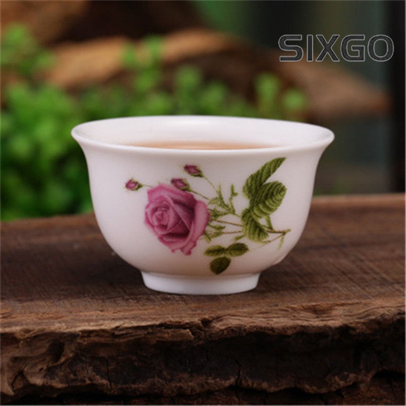 1pc Tea Cups Small Cup For Pu'er Tea 20ml Handpainted Cup Porcelain Tea Cups