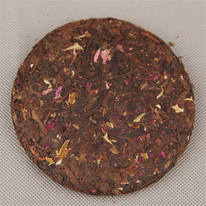 100g Pu-erh Tea Cake Cooked Puer Tea Rose Flavor Slimming Green Food Black Tea
