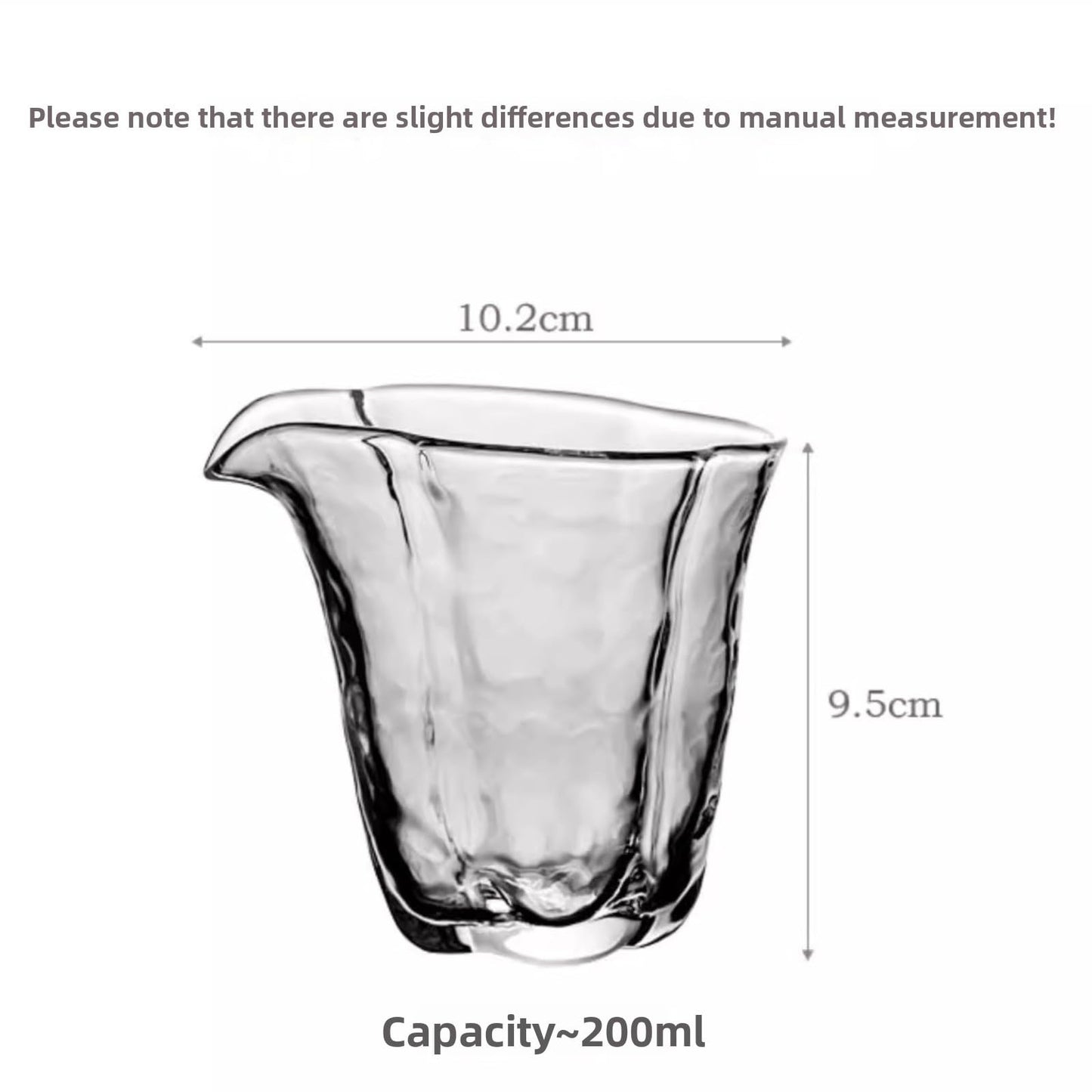 Glass Fairness Cup 200ml Thickening Transparent Kung Fu Tea Set Accessories