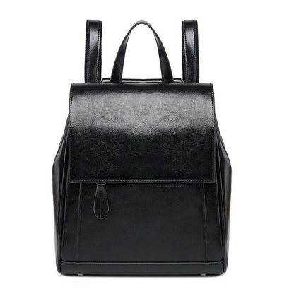 Genuine Leather Backpack Rucksack Crossbody Travel Shoulder Bag 23*11*27CM Green