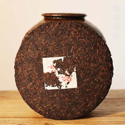 357g Cooked Puerh Tea Cake Iceland Organic Pu-erh Ripe Tea Yunnan Old Pu'er Tea