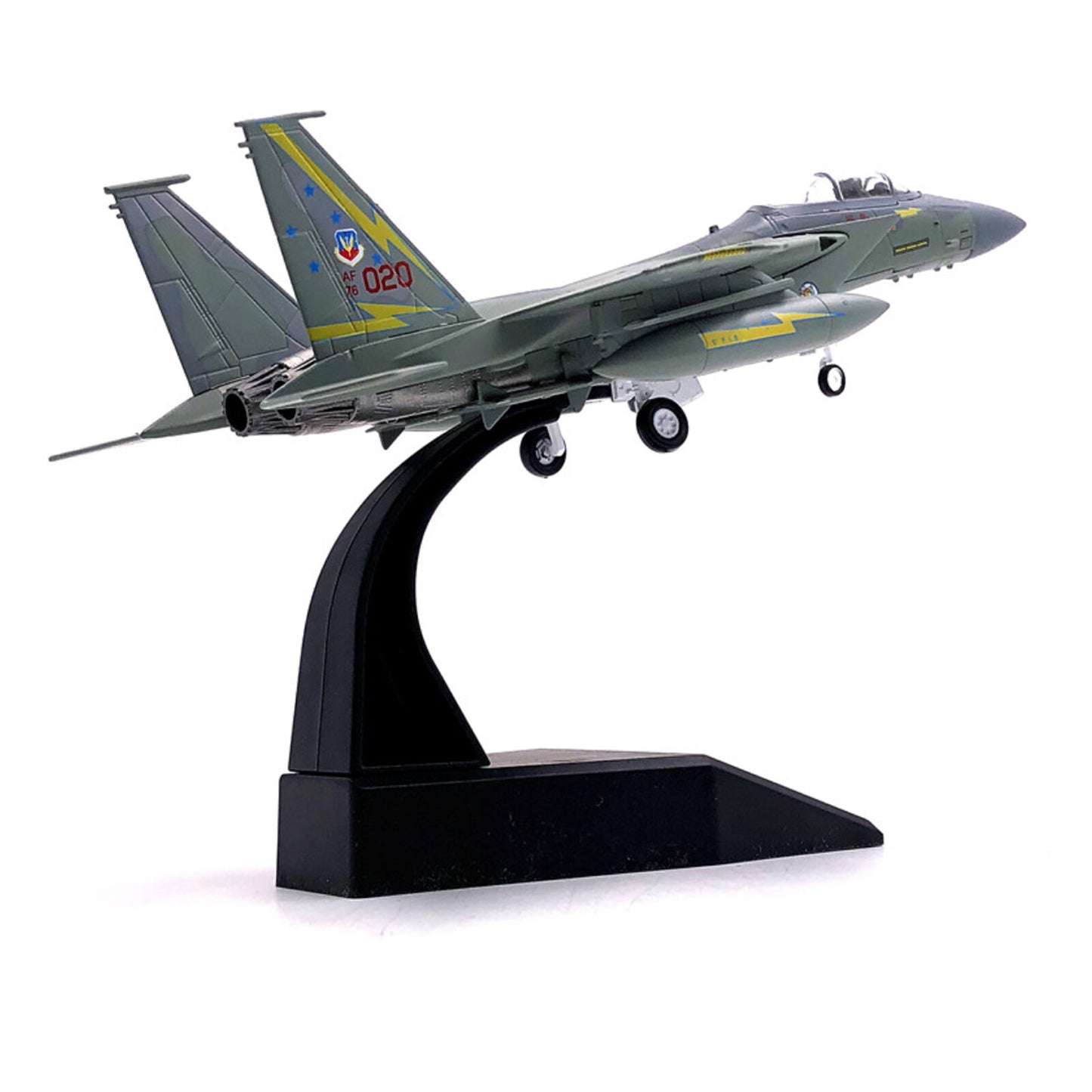 1/100 US F-15C Strike Eagle Military Aircraft Model MSIP II 173rd Jet Display b