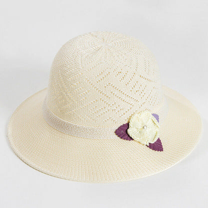 Women's Bow Large Floppy Folding Wide Brim Cap Sun Straw Summer Beach Hat New