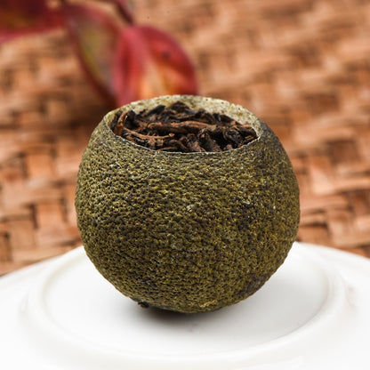250g Authentic Small Green Mandarin Orange Pu'er Tea Ripe Tea Canned Tea