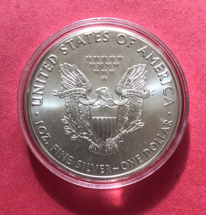 2016 American Silver Eagle ASE Coin 1oz Fine Silver BU GEM Money $1 Dollar美国鹰洋银币