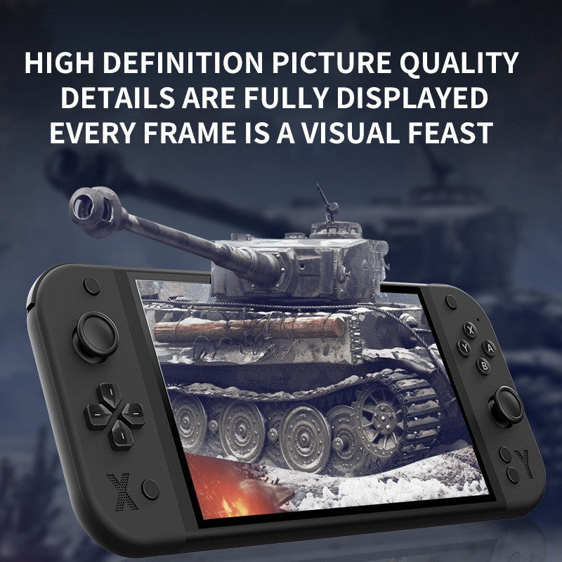 7-inch Full HD IPS Screen Linux Retro Handheld TV Video Game Console G90 64GB