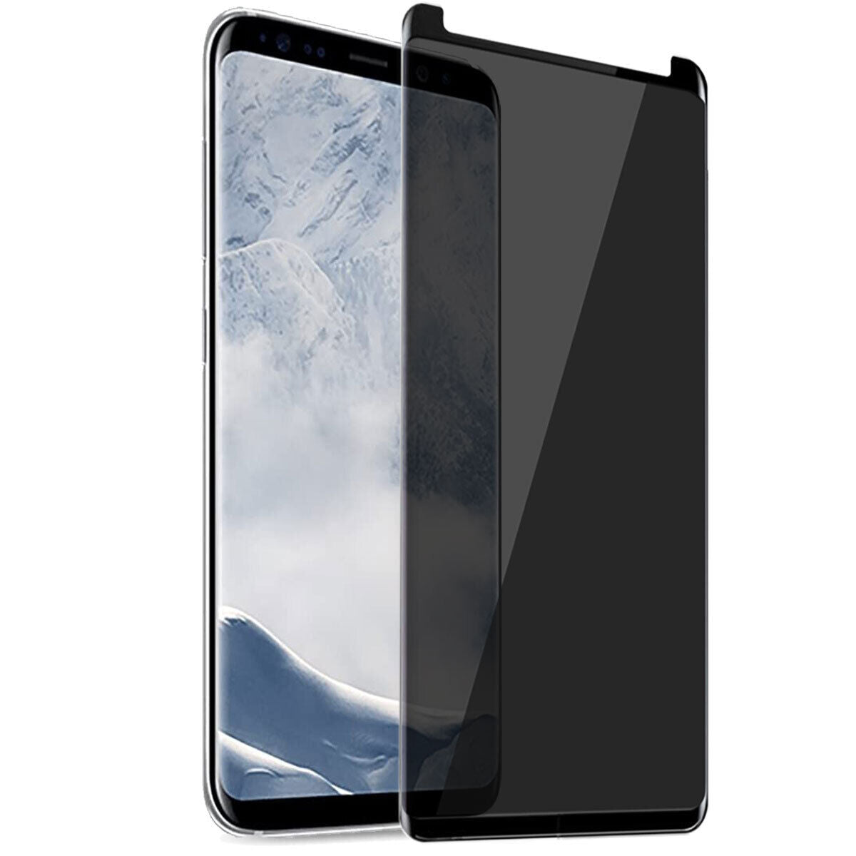 For Samsung Galaxy S8 / S8 Plus Glossy Privacy Tempered Glass Screen Protector