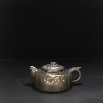 vintage chinese yixing purple clay teapot zisha ceremony teaware collection rare