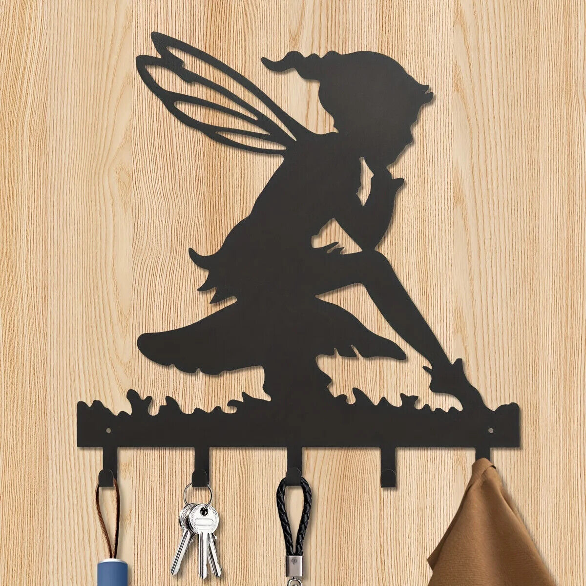 Metal Creative Genie Key Hangers, Wall Mounted Hangers Hooks, Household