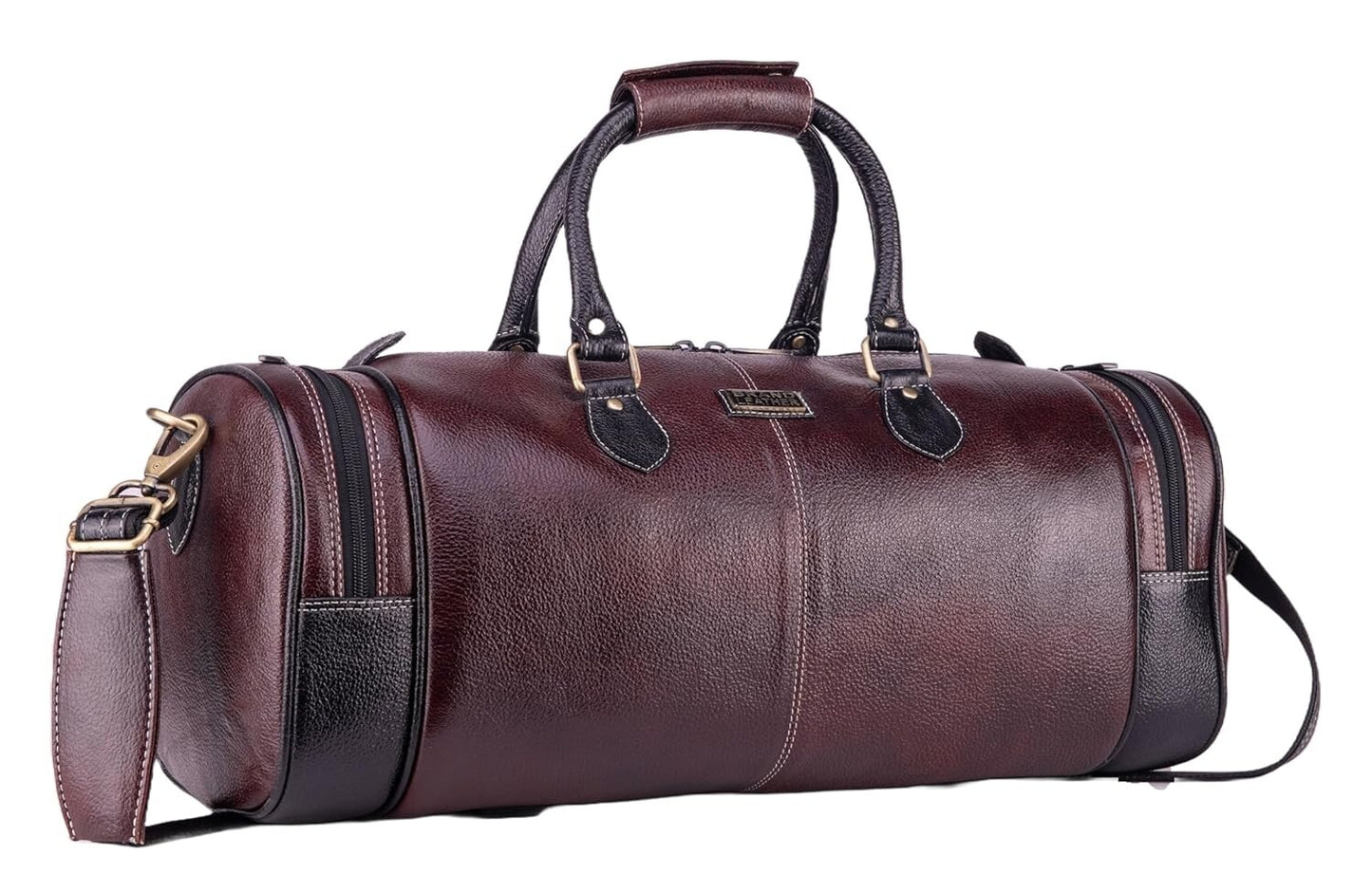 Genuine Leather Travel Duffel Bag Weekend Luggage Leather Duffle Bag