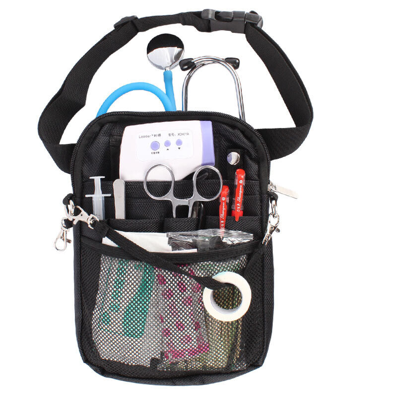 Portable Nurse Barber Pouch Waist Bag Wallet Pocket with Strap Tool Storage Bag
