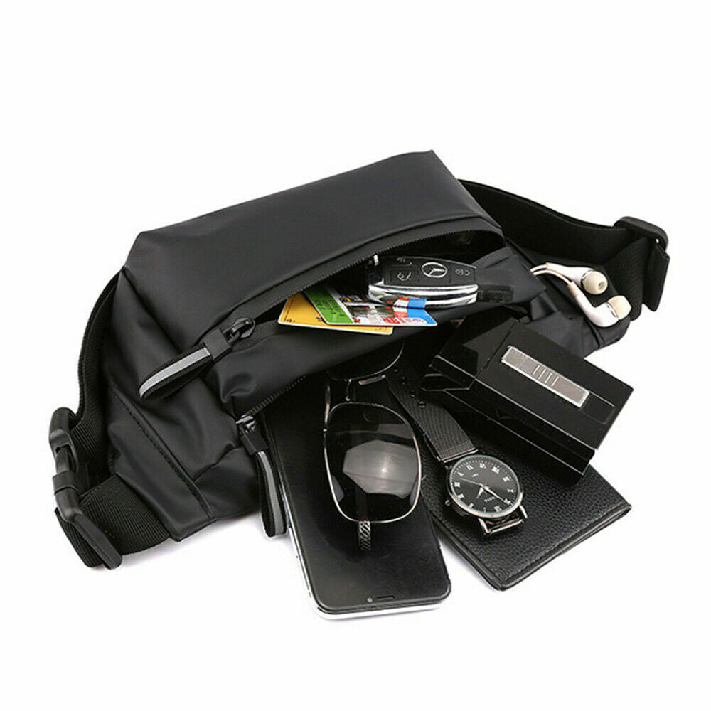 Men Belt Bag Chest Pack Male Waist Bag Sports Pack Men's Travel Shoulder Bags