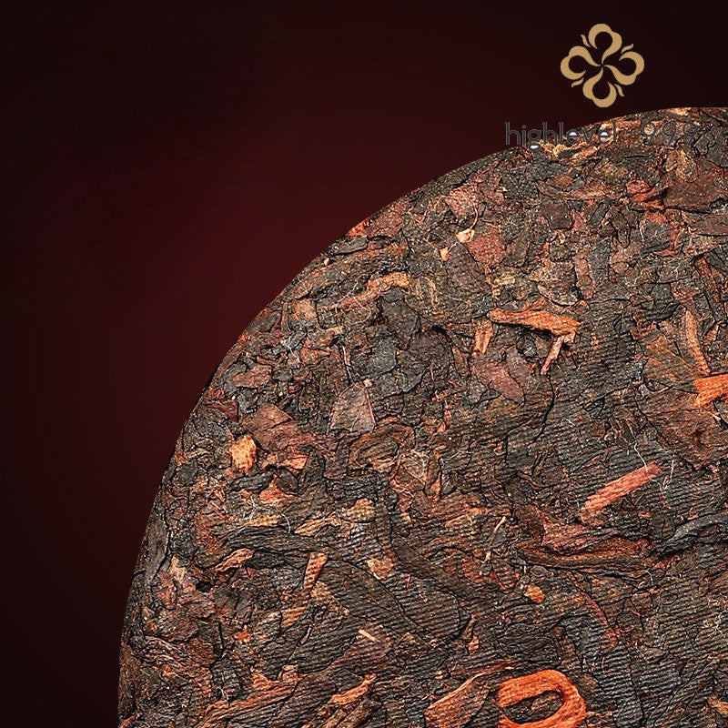 100g Fermented Ripe Pu'er Aged Glutinous Flavor Compressed Tea Cake Yunnan