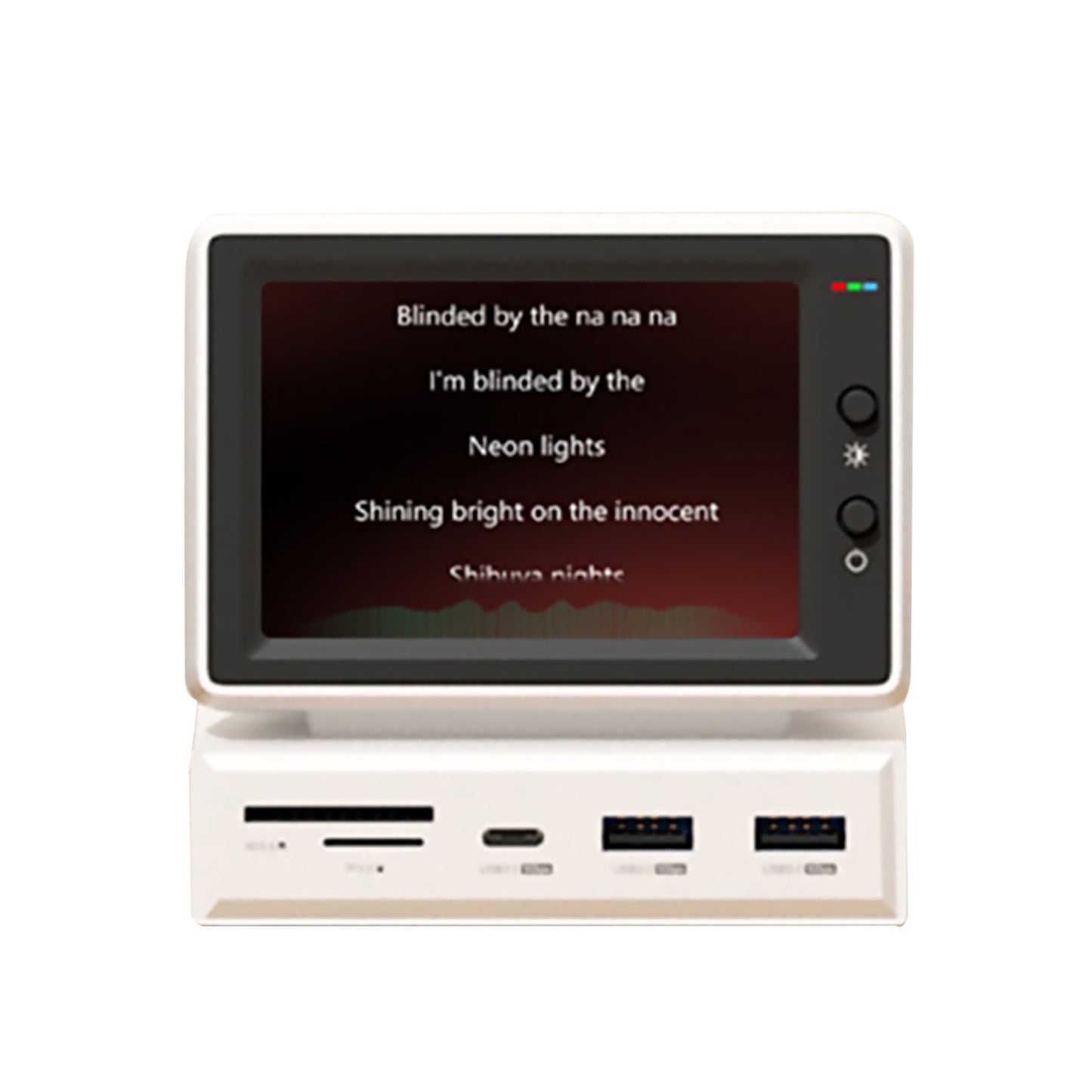 3.5" IPS Screen Monitor Secondary Mini IPS Monitor Computer USB 3.0 Hub TF Card