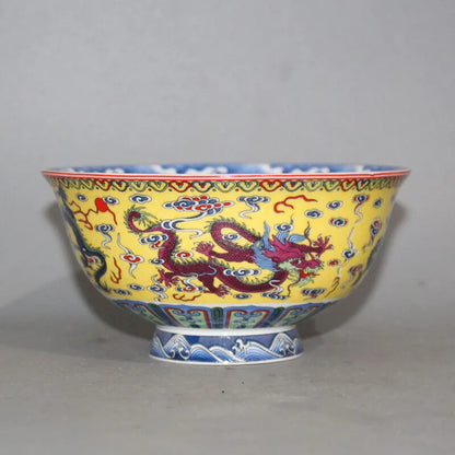 Collection of Decorative Arts and Crafts, Dragon Pattern Bowl Porcelain