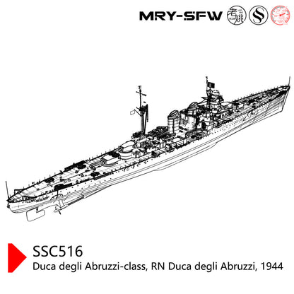 SSC3000516 1/3000 Duca Degli Abruzzi-Class RN Duca Degli Abruzzi 1944 Water Line