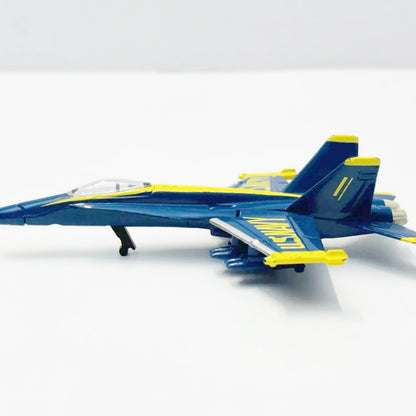 Alloy 1:64 Navy Blue Angels F/A-18 Hornet Fighter Jet Die Cast Model Toy