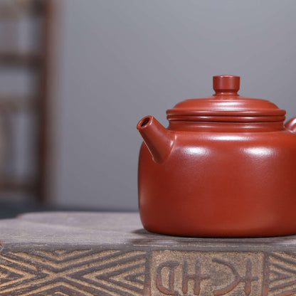 5" Collect Chinese Yixing Zisha Pottery Clovershrub Clay 270ML Mesh Teapot 德钟