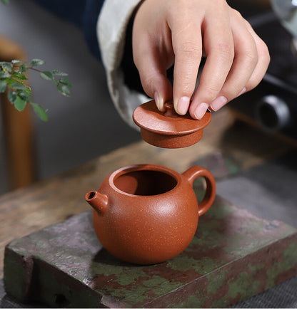 Limited Edition Marked Tea Pot True Yixing Zisha Jiangpo Clay Handmade Pot 130ml