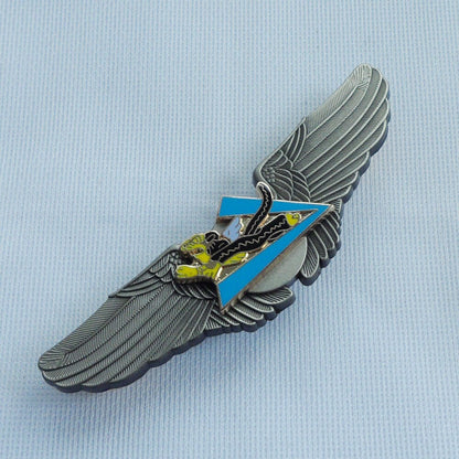 WWII AVG Chinese US Air Forces Flying Tigers Badge Pilot Wings Insignia Pin