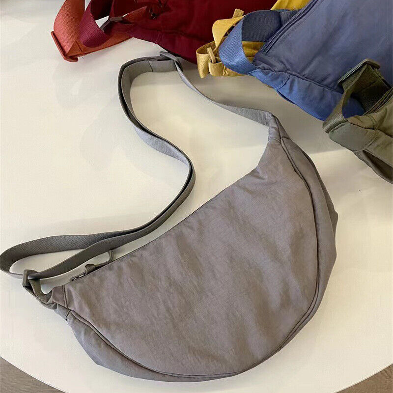 Dumpling Bag Messenger Bag Cloth Handbag Shoulder Bag Cloth Bag Vintage Simple ⌒