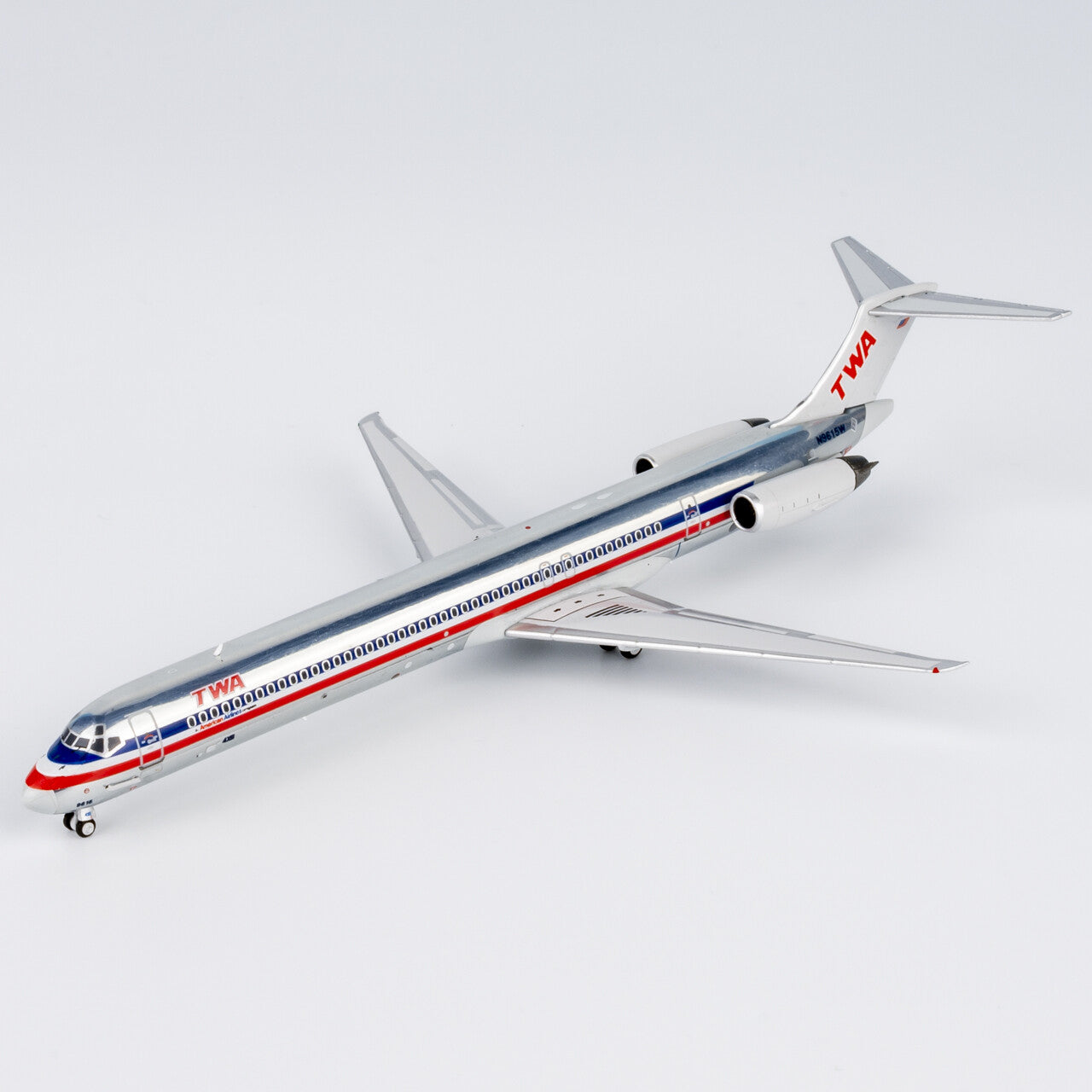 1:400 NG Models TWA McDonnell Douglas MD-80 Airplane Diecast Aircraft Model