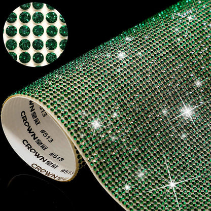 DIY Rhinestone Sticker Sheet Self Adhesive Bling Diamond Crystal Decal Decor gg