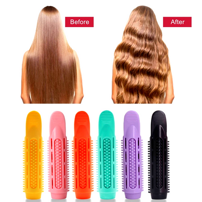 Rizador para Cabello sin calor Reutilizable, Peinados Rulos Rizos Rollos 10 Pcs