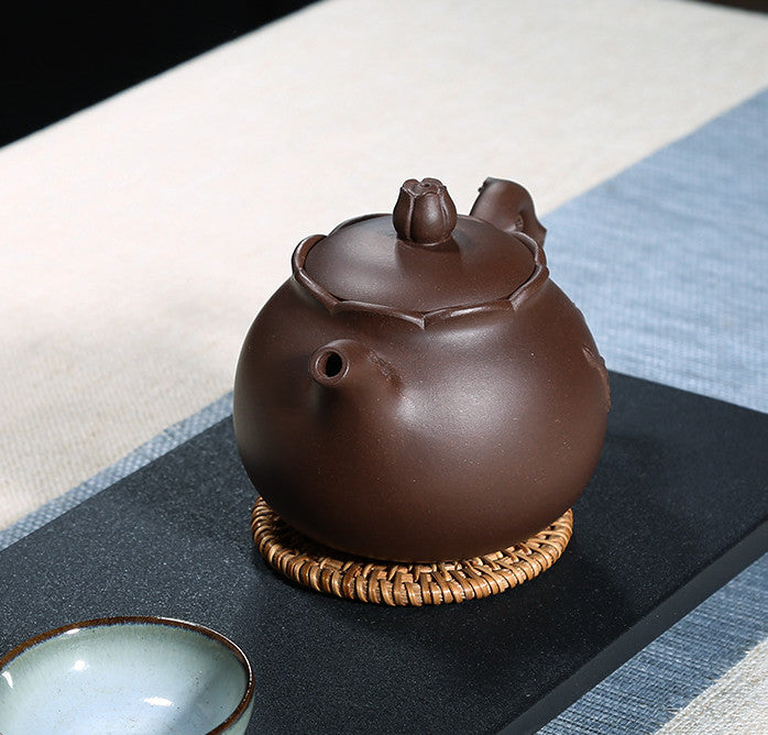 Pomegranate Shape Tea Pot Real Yixing Zisha Marked Pot 9 Infuser Hole Master Pot
