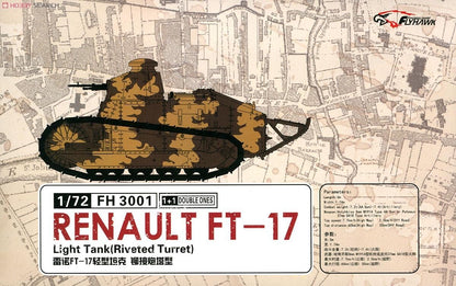 Flyhawk FH3001 1/72 Renault FT-17 Light Tank Riveted Turret Plastic Model Kit