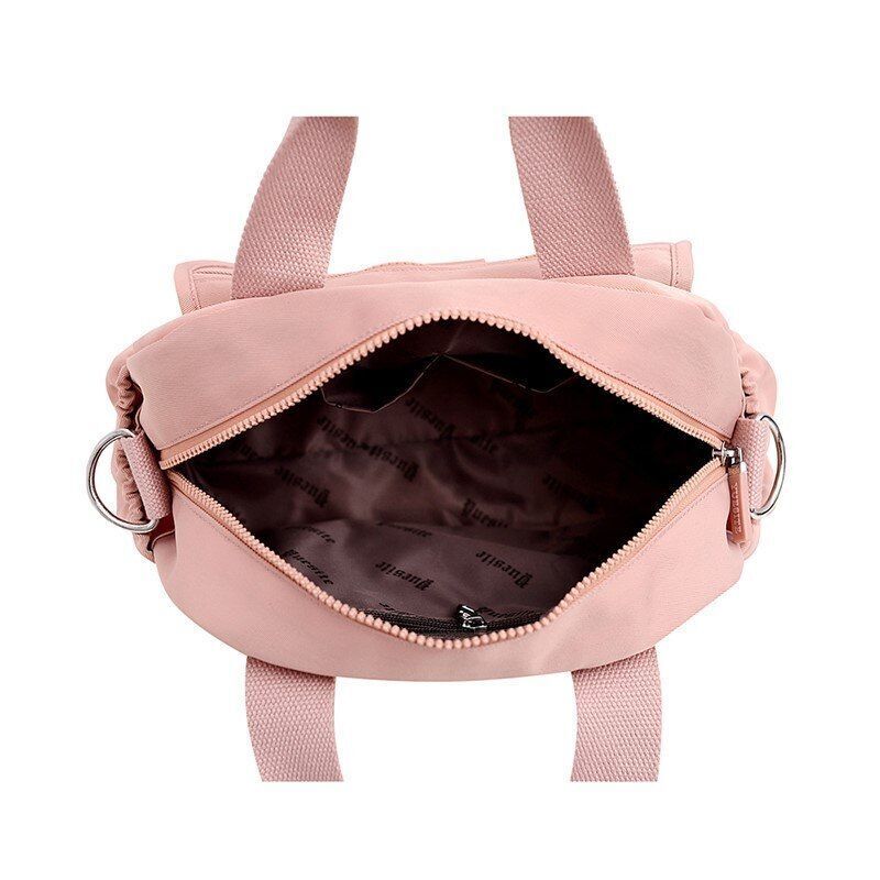 Nylon Shoulder Bag Large Nylon Handbag Waterproof Travel Tote Purses 30*12*21 CM