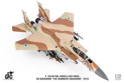 1:72 JC Wing F-15I RA'AM.ISRAELI AIR FORCE.2015 Fighter Diecast Aircraft Model