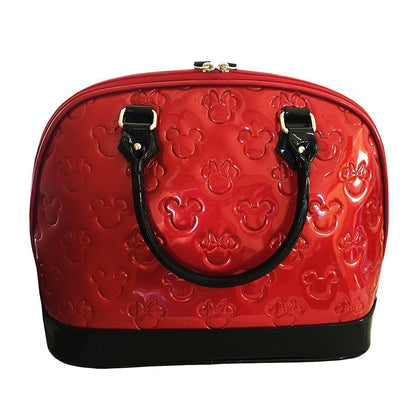 Loungefly Mickey and Minnie Purse Disney Embossed Bag Standard Standard, Red