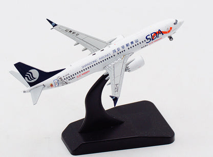 JC Wings SDA Shandong Airlines B737-8MAX B-1275 1：400 plane Pre-builded Model
