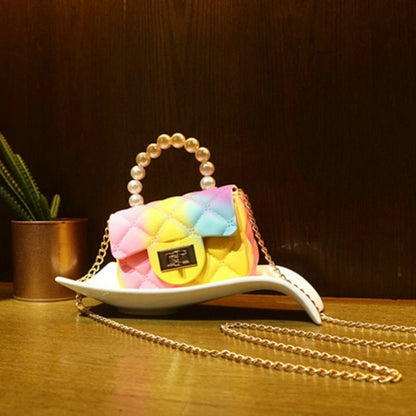 Women Mini Handbags Candy Color Jelly Crossbody Bags Girls Small Coin Pouch Baby