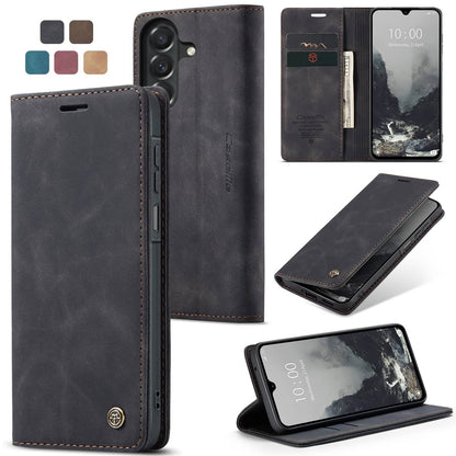Flip Wallet Case for Samsung Galaxy A27, Magnetic Folio Cover with Card Holder