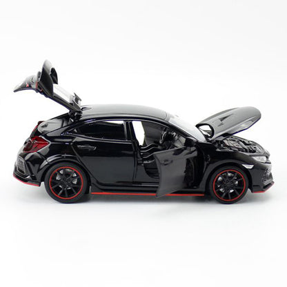1/32 Honda Civic Type R Model Car Diecast Toy Cars Boys Toys Kids Gifts Black