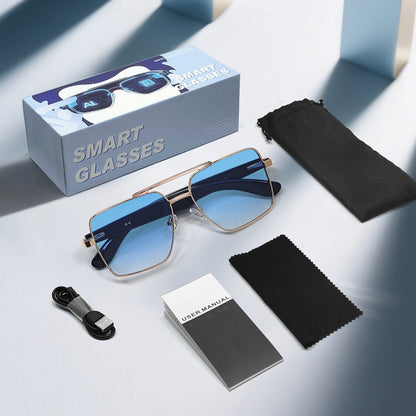 New fashion Bluetooth audio smart glasses Sunglasses Open earbuds 2 speakers