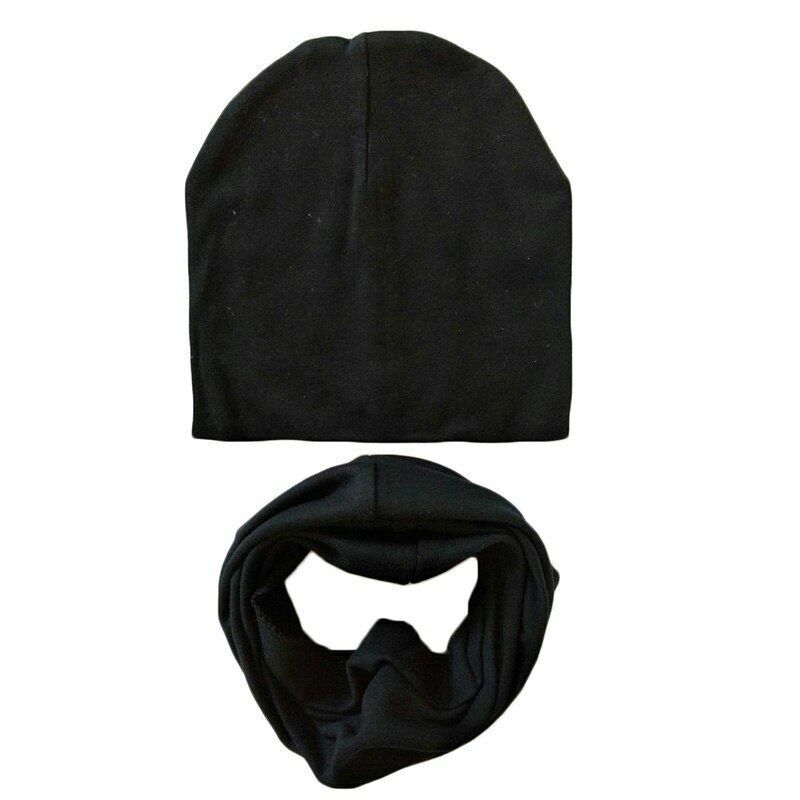 Baby Hats Winter Spring Scarf Sets Cotton Boy Girl Caps Kids Bonnet Beanie Cap