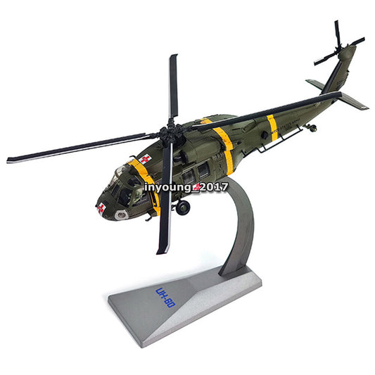 1/72 Scale Sikorsky UH-60 Black Hawk Helicopter Model Diecast Airplane Model