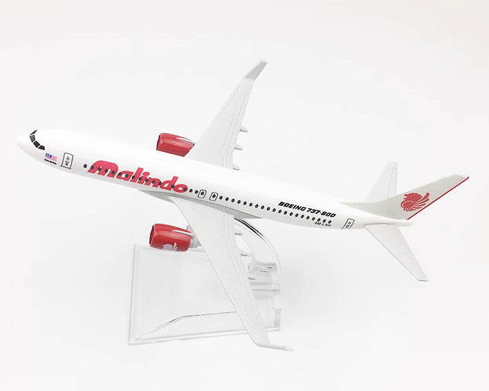 16CM Malindo Boeing 737-800 Passenger Airplane Diecast Aircraft Aeroplane Model