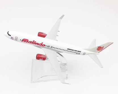 16CM Malindo Boeing 737-800 Passenger Airplane Diecast Aircraft Aeroplane Model
