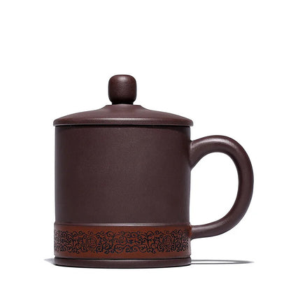 400ML Yixing Purple Clay Tea Mugs Traditional Chinese Hand Made Tea Cups Crafts