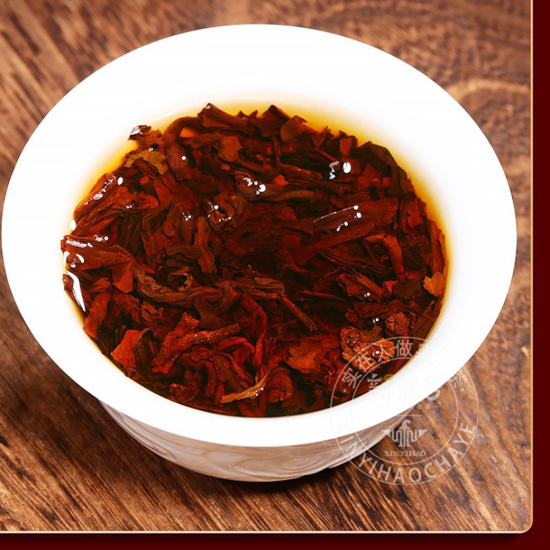 357g Ripe Pu-erh Tea Ancient Tree Ripe Tea Yunnan Qizi Cake Tea Grain Tea