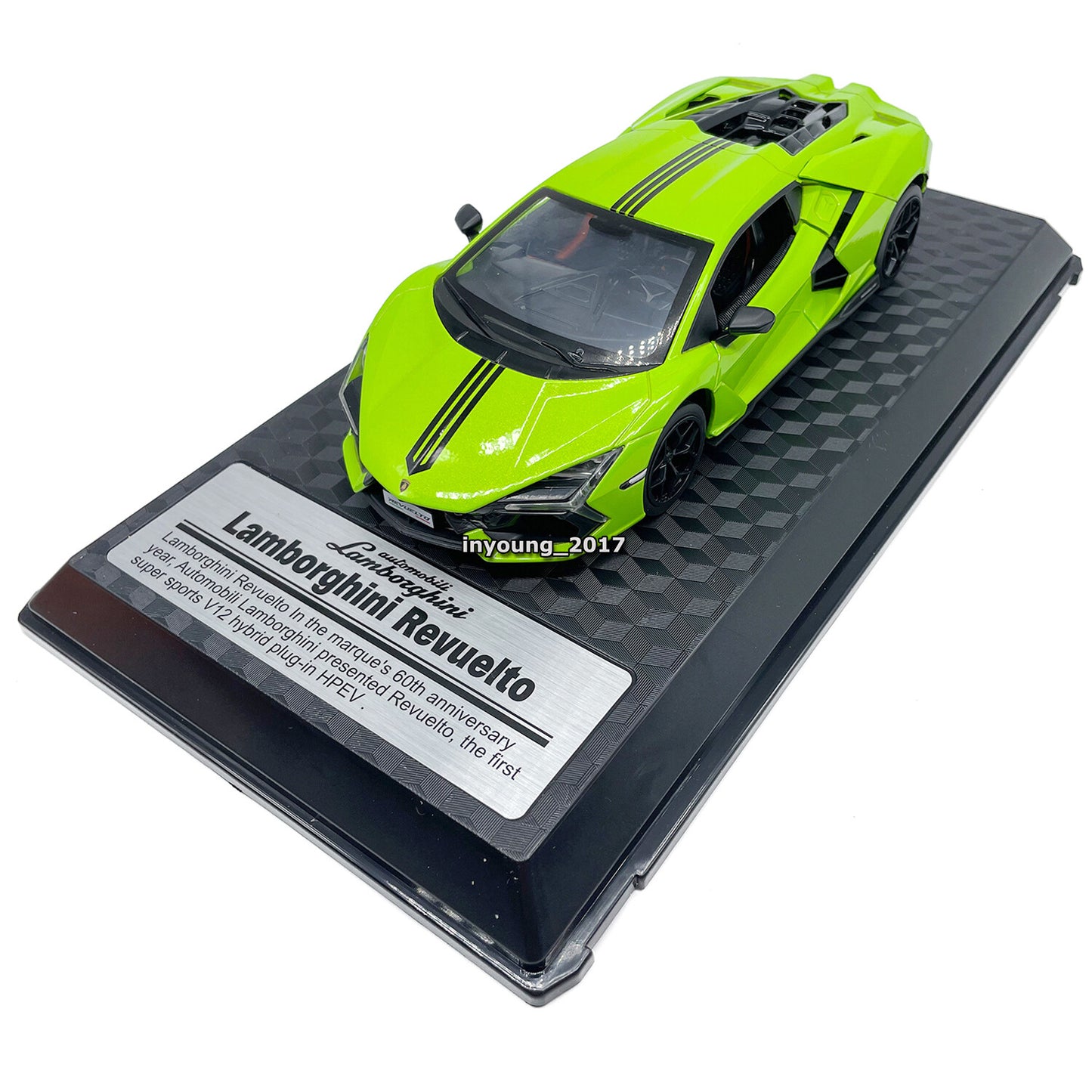 1/24 Lamborghini Revuelto Model Car Diecast Toy Cars Boys Toys for Kids Green