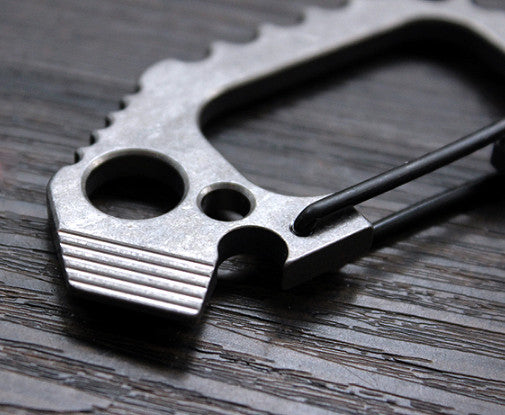 EDC TC4 Titanium Backpack Hanging Buckle Key Chain Hook Keychain Bottle Opener