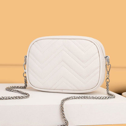 Women's Bag Leather Shoulder Bag Handbags Chain Small Ladies Crossbody Purse Sac