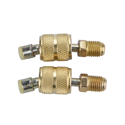 R410a Split Adapter Swivel Curve 5/16" Female 1/4" Male Charging Vacuum Port